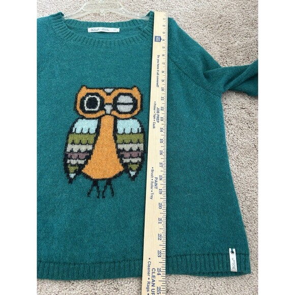 Woolrich Mohair Blend Winking Owl Round Neck Pullover Sweater Size Large - Picture 5 of 11
